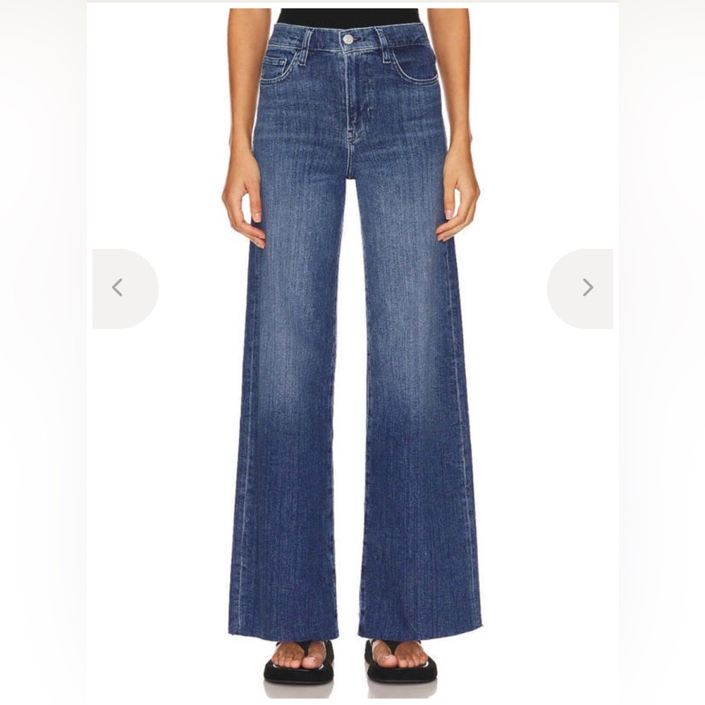 FRAME Le Slim Palazzo in Mermaid Wash